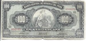 PERÚ 100 SOLES 1964