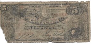 ARGENTINA 5 PESOS 1895