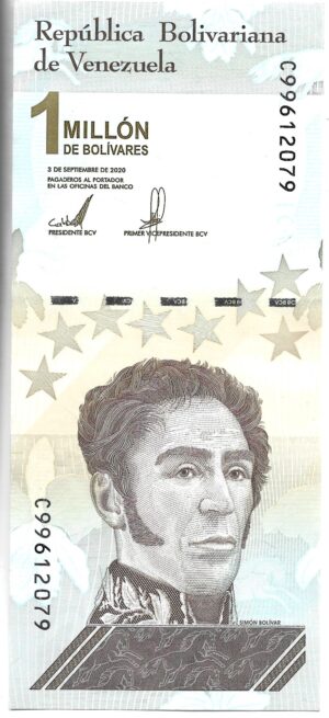 VENEZUELA 1.000.000 BOLÍVARES 2020 SIN CIRCULAR
