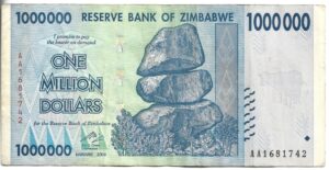 ZIMBABWE 1.000.000 DÓLARES 2008