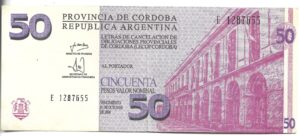 ARGENTINA BONO 50 PESOS CÓRDOBA 2004
