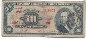 BRASIL 5000 CRUZEIROS 1963