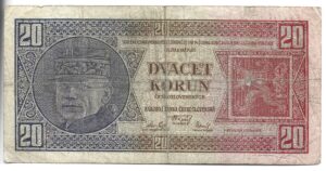 CHECOSLOVAQUIA 20 CORONAS 1935