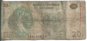 CONGO 20 FRANCOS 2003