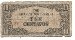 MALASIA OCUPACIÓN JAPONESA 10 CENTAVOS