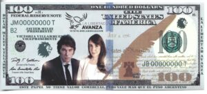 ARGENTINA BILLETE FANTASÍA MILEI