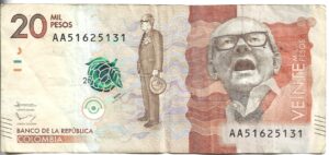 COLOMBIA 20.000 PESOS 2015