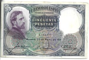 ESPAÑA 50 PESETAS 1931