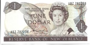 NUEVA ZELANDA 1 DÓLAR 1987 SIN CIRCULAR
