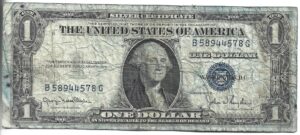 U.S.A. 1 DÓLAR 1935 SELLO AZUL