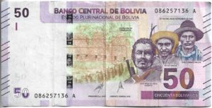 BOLIVIA 50 BOLIVIANOS 2018