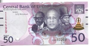 LESOTHO 50 MALOTI 2021 SIN CIRCULAR