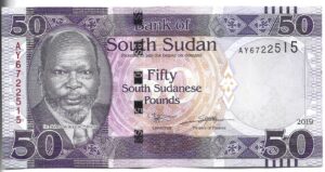 SUDÁN DEL SUD 50 POUND 2019 SIN CIRCULAR
