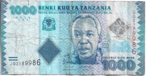 TANZANIA 1000 SHILLING 2010
