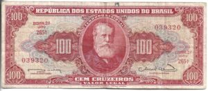 BRASIL 100 CRUZEIROS 1963