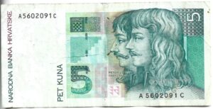 CROACIA 5 KUNA 1993