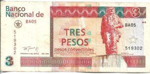 CUBA 3 CUC 1994
