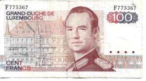 LUXEMBURGO 100 FRANCOS 1986