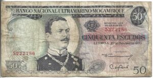 MOZAMBIQUE 50 ESCUDOS 1970
