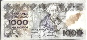 PORTUGAL 1000 ESCUDOS 1990