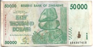 ZIMBABWE 50.000 DÓLARES 2008