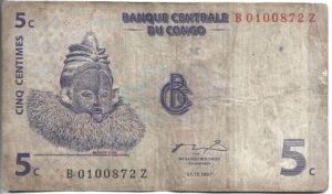 CONGO 5 CENTAVOS 1997