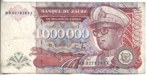 ZAIRE 1.000.000 ZAIRES 1993