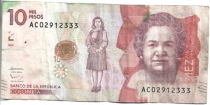 COLOMBIA 10.000 PESOS 2015