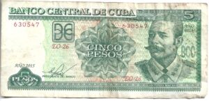 CUBA 5 PESOS 2015