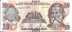 HONDURAS 10 LÉMPIRAS 2019 SIN CIRCULAR
