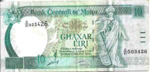 MALTA 10 LIRAS 1967