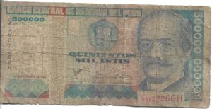 PERÚ 500.000 INTIS 1988