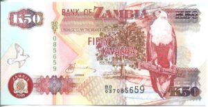 ZAMBIA 50 KWACHA 2008 SIN CIRCULAR