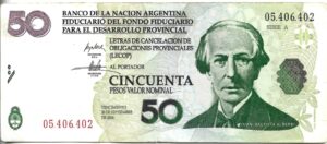 ARGENTINA 50 LECOP