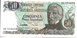 ARGENTINA 50 PESOS ARGENTINOS SIN CIRCULAR