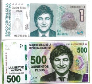 ARGENTINA 2 BILLETES FANTASÍA MILEI