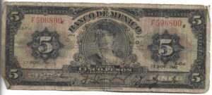 MÉXICO 5 PESOS 1941