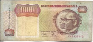 ANGOLA 1000 KWANZAS 1991