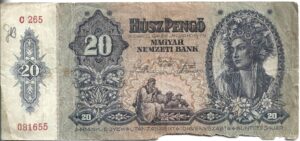 HUNGRÍA 20 PENGO 1941