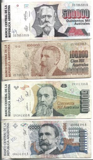 ARGENTINA SERIE COMPLETA AUSTRALES